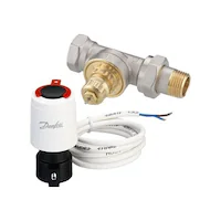 Danfoss 2 Yollu Kontrol Vanası Dn 25 Ve Termal Vana Motoru 230 v