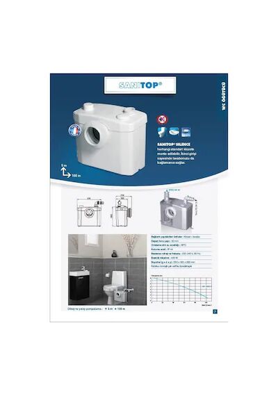 Sanitop - 1 Wc+1 Ünite Foseptik Tahliye Cihazı - 12 Lt